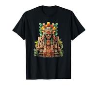 Totem du Temple du Dieu du Soleil aztèque Maya T-Shirt