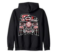 Totem Haida Raven, fierté autochtone Sweat à Capuche