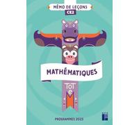 Totem Mathématiques CE2 - Mémo de leçons - Programmes 2025