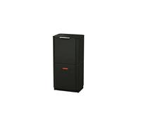 Joseph Joseph Totem Max - Poubelle de cuisine pour le tri et le recyclage des déchets, avec bac à compost intégré et filtre à charbon actif remplaçable, capacité de 60 litres, Noir