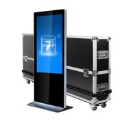Totem vidéo 43'', FULL HD, 500 cd, 24h/7j, Indoor + Flightcase