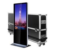 Totem vidéo 55'', FULL HD, 500 cd, 24h/7j, Indoor + Flightcase