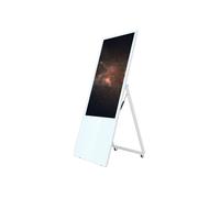 Totem vidéo pliable 43'', FULL HD, 500 cd, 24h/7j, Indoor, Blanc