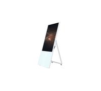 Totem vidéo pliable 43'', FULL HD, 500 cd, 24h/7j, Indoor, Blanc