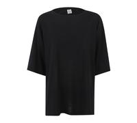 TotêMe - Longline Tee Knit - Femme - Tops - Noir - Taille: 38 FR