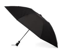 Totes Inbrella pliable à fermeture inversée avec ouverture automatique et design compact et coupe-vent, Noir, Taille unique, Compacte