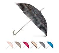totes Parapluie Eco J Stick à ouverture automatique résistant à l'eau, motif chevron irrégulier, taille unique