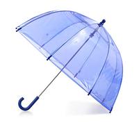 Totes - Parapluie transparent à bulles pour enfant avec auvent en forme de dôme, design léger, parapluie de protection contre le vent et la pluie, bleu, Kids - 38" Canopy