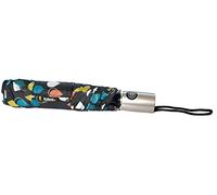 Totes Technologie NeverWet - Ouverture automatique - Fermeture automatique - Parapluie arc de 109,2 cm - Gouttes de pluie colorées