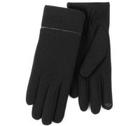 Totes Totes Black Isotoner Ladies Thermal Smartouch Winter Gloves With Piping Detail