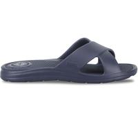 Totes Totes Blue Lightweight Cross Strap Slider Sandals
