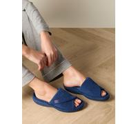 Totes Totes Ladies Isotoner Popcorn Turnover Open Toe Slippers