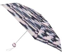 Totes Totes Off White Compact Flat Striped Clouds Print Umbrella