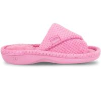 Totes Totes Pink Ladies Isotoner Popcorn Turnover Open Toe Slippers