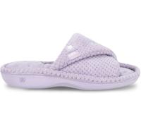 Totes Totes Purple Ladies Isotoner Popcorn Turnover Open Toe Slippers