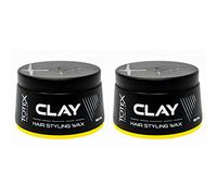 TOTEX Cire Coiffante Clay 150ml | Fixation Forte avec Texture | Look Naturel et Désordonné | Pâte Définissante pour Cheveux au Parfum de Noix de Coco | Finition Mate et Longue Durée | Lot de 2