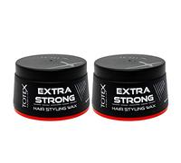 TOTEX Cire Coiffante Extra Forte Wax 150 ml | Cire à Tenue Forte pour Hommes et Femmes | Contrôle des Bords | Fixation Forte | Cire Capillaire Certifiée pour Salon de Coiffure | Aqua Wax | Lot de 2
