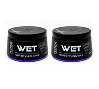 TOTEX Cire Coiffante Wet150ml | Fixation Forte Effet Mouillé | Parfum Melon Sucré | Unisexe, idéale pour une tenue longue durée et une brillance éclatante | Convient à tous types de cheveux | Lot de 2