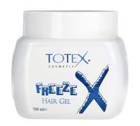 Totex Gel Coiffant Freeze 700ml | Gel de Coiffage Ultra Fort pour un Contrôle Extrême | Tenue Ultra Solide | Adapté aux Hommes et aux Femmes | Parfait pour des Coiffures Audacieuses et Longue Durée.