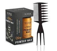 Totex Peigne coiffant en poudre mate 20 g et dents larges No2 Noir