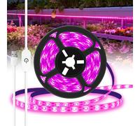 TOTHDATE Bande lumineuse LED USB pour plantes, 5 m, 300 LED tactiles, à intensité variable, étanche IP65, pour plantes d'intérieur