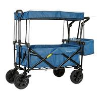 TOTIKI Chariot De Jardin Chariot Se Pliant De Chariot De Jardin avec Le Caddie Résistant De Chariot De 4 Roues pour La Plage Extérieure De Camping Chariot Transport