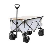 TOTIKI Chariot De Jardin Chariot Utilitaire Pliant Chariot De Chariot Robuste Chariot De Jardin Chariot À Provisions Roulant Portable pour Pique-Nique en Plein Air À La Plage Chariot Transport