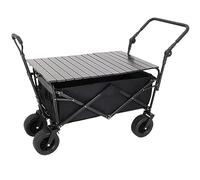 TOTIKI Chariot De Jardin Wagon Utilitaire Pliant Extérieur avec Chariot De Chariot Pliant Chariot De Jardin Utilitaire Chariot À Provisions Roulant Chariot Transport(A)