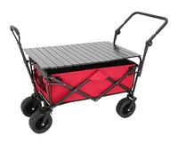 TOTIKI Chariot De Jardin Wagon Utilitaire Pliant Extérieur avec Chariot De Chariot Pliant Chariot De Jardin Utilitaire Chariot À Provisions Roulant Chariot Transport(B)
