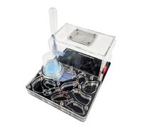 TOTIKI Ferme à Fourmis Château De Fourmis en Acrylique, Élevage, Nid Hydratant, Observation Scientifique, Bricolage Fourmilière(Black)