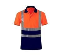 TOTIKI Gilet Reflechissant Gilet De Sécurité Réfléchissant Haute Visibilité Chemises De Sécurité pour Hommes Chemise Réfléchissante Gilets De Sécurité D'été Gilet De Sécurité(A,Large)