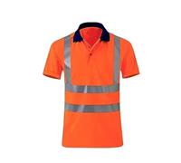 TOTIKI Gilet Reflechissant Gilet De Sécurité Réfléchissant Haute Visibilité Chemises De Sécurité pour Hommes Chemise Réfléchissante Gilets De Sécurité D'été Gilet De Sécurité(Oranje,XXL)