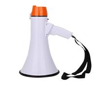 TOTIKI Mégaphone Haut-Parleur Portable À Corne De Taureau Haut-Parleur Mégaphone Portatif Léger avec Volume D'enregistrement Vocal Porte Voix