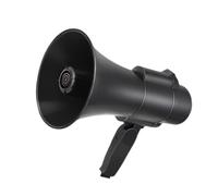 TOTIKI Mégaphone Haut-Parleur Portable À Corne De Taureau, Mégaphone Portatif avec Contrôle du Volume Réglable Et Léger Porte Voix