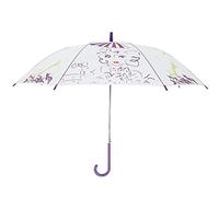 TOTIKI Parapluie Parapluie Givré Transparent Longue Poignée Automatique Droit Incurvée Léger Étanche À La Pluie Coupe-Vent Parapluies Voyage(B)