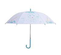 TOTIKI Parapluie Parapluie Givré Transparent Longue Poignée Automatique Droit Incurvée Léger Étanche À La Pluie Coupe-Vent Parapluies Voyage(A)