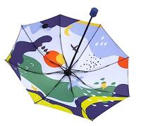 TOTIKI Parapluie Sunny Rain Umbrella Parasol De Protection Solaire Pliable À Double Usage pour Femme Compact Et Portable Parapluies Voyage(C)