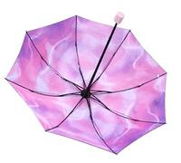 TOTIKI Parapluie Sunny Rain Umbrella Parasol De Protection Solaire Pliable À Double Usage pour Femme Compact Et Portable Parapluies Voyage(F)