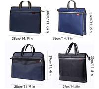 TOTIKI Porte Document Document Portable Sac Mistique Meeting Business Office Pocket Oxford Canvas with Zipper Handbag Trieur Organiseur(Rot)