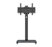 TOTIKI Support TV Support TV Pivotant pour Téléviseurs De 32 À 65 Pouces, Chariot Mobile avec Roues Réglables en Hauteur, Peut Supporter Jusqu'à 220 LB Cinéma Maison