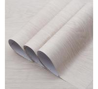 TOTIO 80x800CM Papier peint bois blanc Très grand Film adhésif pour meuble Chêne imitation bois Imperméable à l'eau Autocollant Papier peint DIY Film mural vinyle Design sans bulles