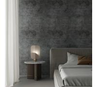 TOTIO Film adhésif extra large - Gris foncé - 122 cm x 9 m - Aspect béton - Film mural en vinyle imperméable - Style industriel - Mat - Épais - Amovible - Gris ciment