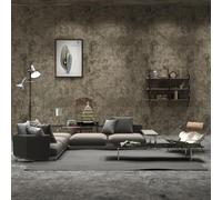 TOTIO Papier Peint Autocollant Texture de Béton Gris Sticker Imperméable Pour Meubles Aspect 3D du Ciment Mat épais 60CMx9M Autocollant Mural en Vinyle Film Décoratif pour Bureaux Salles de Location