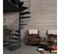 TOTIO Papier peint béton gris clair à décoller et à coller, marbre blanc grisâtre, granit pour comptoir, papier peint de style industriel moderne, 40,6 x 899,2 cm, mat, épais, imperméable, film vinyle