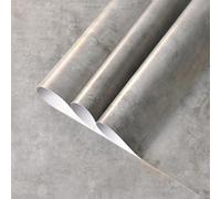 TOTIO Papier peint métallique Style industriel 80CMx4M Bleu gris Film adhésif Imitation béton Papier peint vinyle résistant à l'eau DIY Film pour meubles Gris flou Mat épaissi