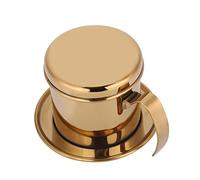 TOTITOM Cafetière de cuisine résistante à la chaleur pour le ménage Moka Pot Cuisinière Cafetière Espresso Tasse en acier inoxydable Vietnamien Filtre à goutte à café Infuseur Maison filtre cafe (Or)