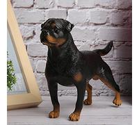 TOTITOM Figurine De Chien Rottweiler, Rottweiler Simulation Modèle Ornements Figurine Chien Décoration De Bureau Enfant Jouet Éducatif Sculpture Décorative Ornement Jouet
