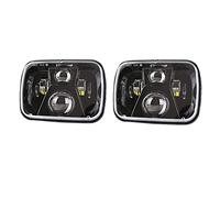 TOTMOX 12V 110W Phares LED de Voiture, 2pcs Étanche 5x7 6X7 Pouces ts 6000K Feux de Course compatible avec Jeep Cherokee XJ Wrangler YJ Comanche compatible avec Ford Chevrolet GMC, Noir