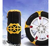 TOTMOX 6PC Chaîne de Pneus à Neige pour Voiture Camion SUV Anti-Skid Urgence Hiver Conduite Ceinture