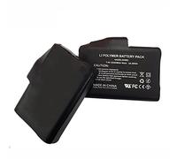 TOTMOX 7.4V 2200mAh Batterie de lithium en polymère rechargeable pour les gants chauffés chapeaux de chaussettes, batterie de certification UL FCC, noir